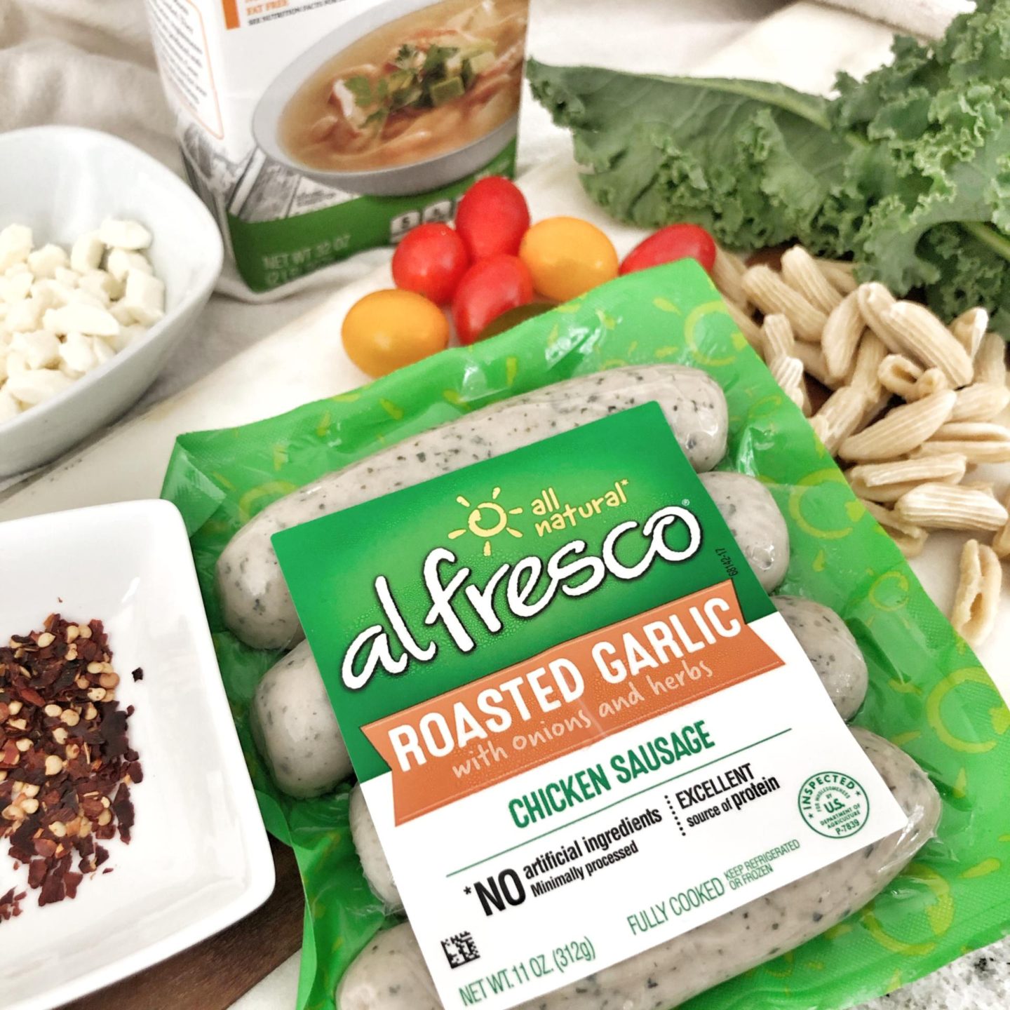 Cavatelli With Al Fresco Roasted Garlic Chicken Sausage Rosa Diana